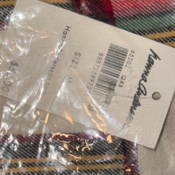 Hanna Andersson Multicolor Plaid Pajama Sleep shirt - Picture 3 of 7